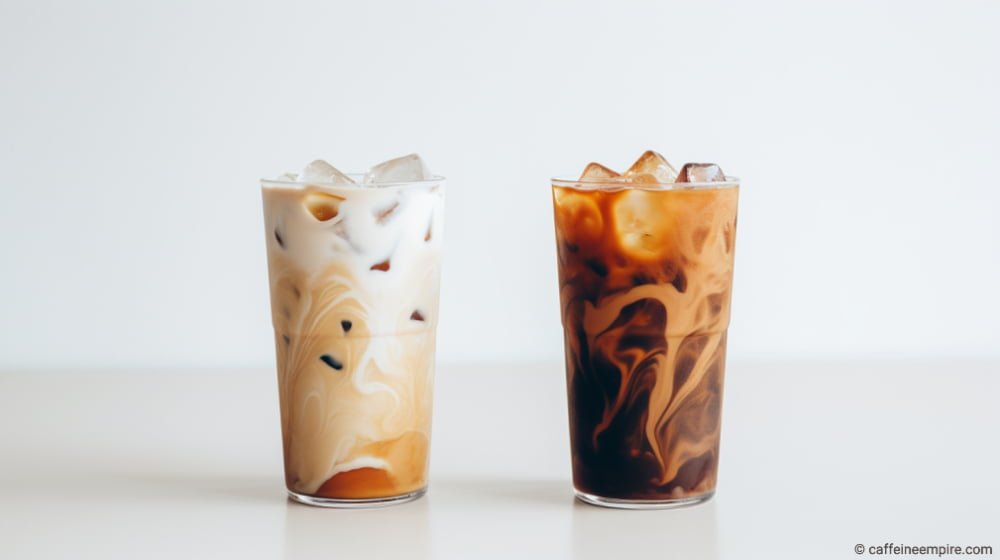 Iced latte vs iced mocha